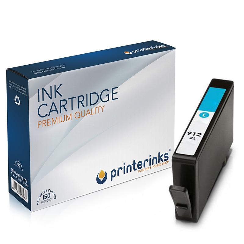 Compatible Cyan HP 912XL High Capacity Ink Cartridge (Replaces HP 3YL81AE)