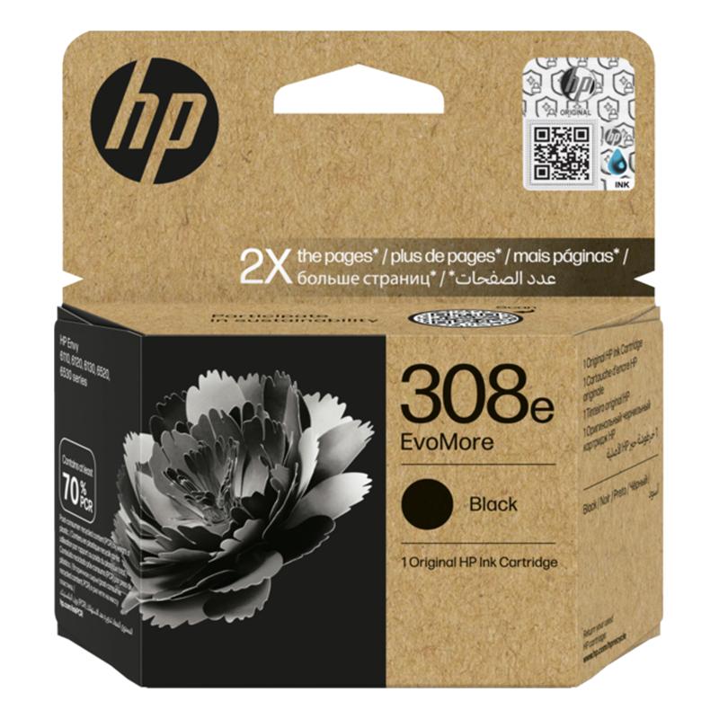 HP 308e (7FP22UE) EvoMore Black Original High Capacity Ink Cartridge