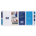 HP 80 Cyan Standard Capacity Original Ink Cartridge (175ml)