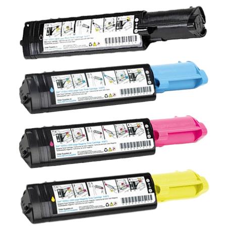 Compatible Multipack Dell 593-10067/61-63 Full Set Toner Cartridges (4 Pack)