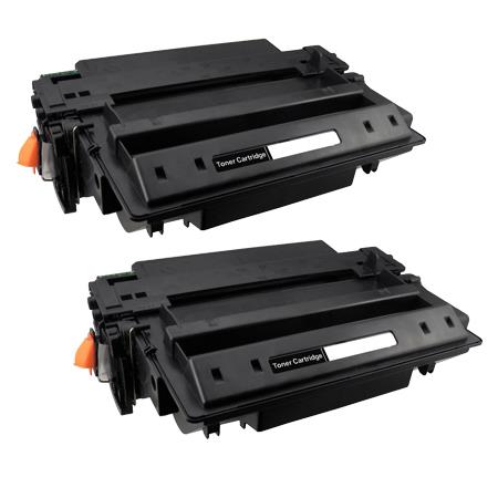 Compatible Twin Pack HP 11X Black High Capacity Toner Cartridges (2 Pack)