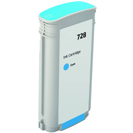 Compatible Cyan HP 728 High Capacity Ink Cartridge (Replaces Canon F9J67A)