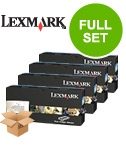 Original Multipack Lexmark X500n Printer Toner Cartridges (4 Pack) -C500H2KG