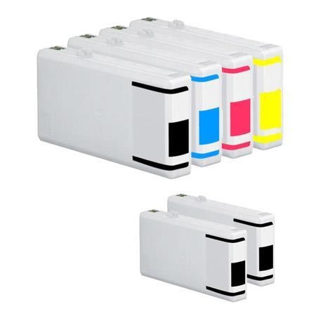 Compatible Multipack Epson WorkForce Pro WP-4540 Printer Ink Cartridges (6 Pack) -C13T70214010