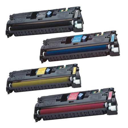 Compatible Multipack HP LaserJet 2500 Printer Toner Cartridges (4 Pack) -C9700A