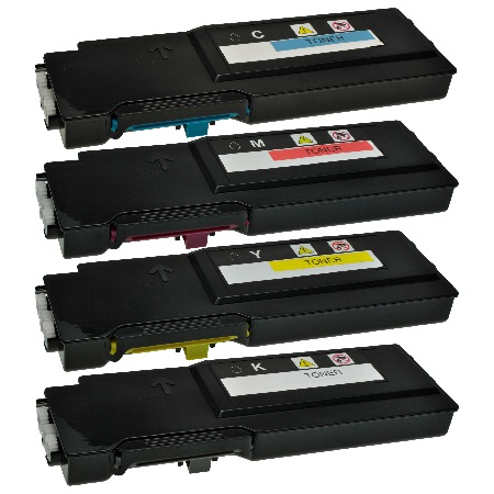 Compatible Multipack Dell C2665dnf Printer Toner Cartridges (4 Pack) -593-BBBU