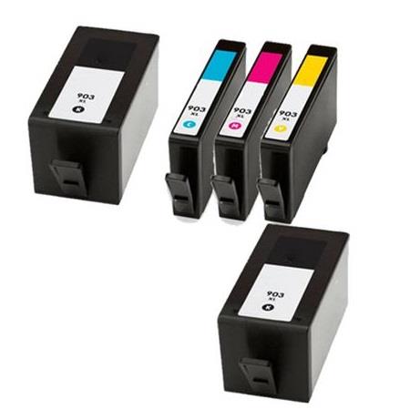 Compatible Multipack HP 903XL Full Set + 1 EXTRA Black Ink Cartridges ...