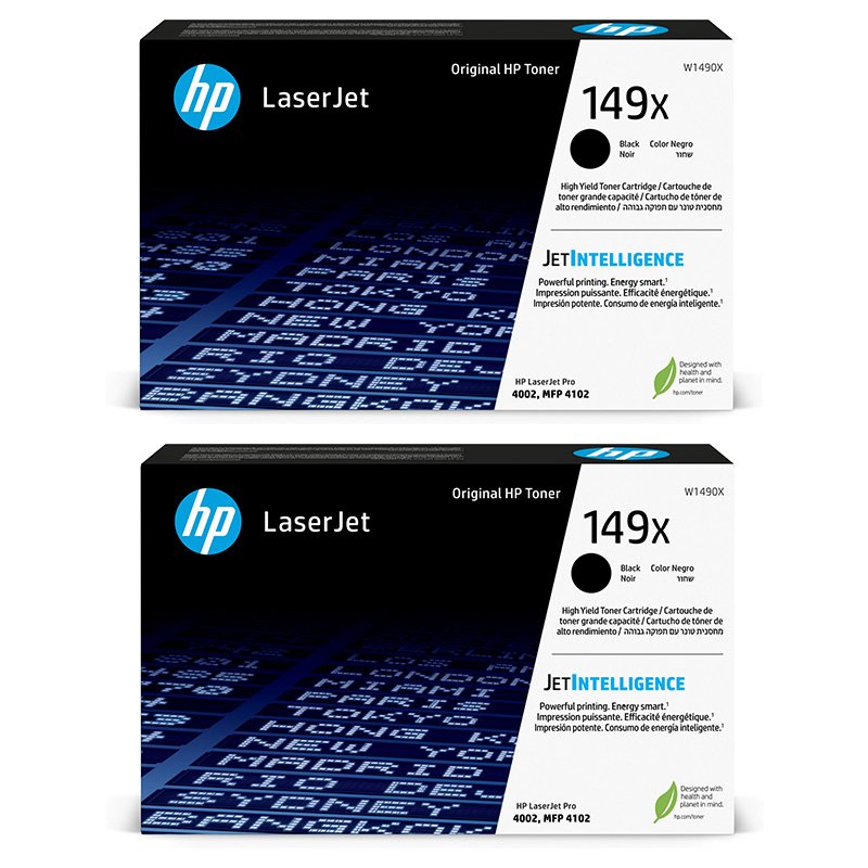 HP LaserJet Pro 4002dn Printer Toner Cartridges (2 Pack) -W1490X Multipack Original