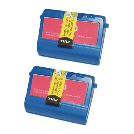 Compatible Twin Pack Pitney Bowes 769-0 Red Ink Cartridges (2 Pack)