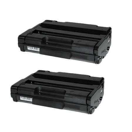 Compatible Twin Pack Ricoh 406956 Black Toner Cartridges (2 Pack)