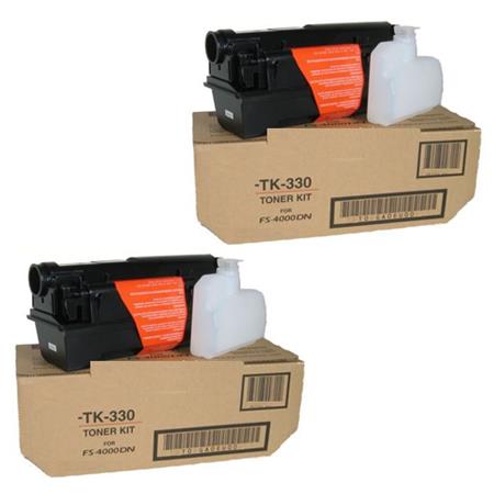 Kyocera TK-330 Black Original Toners Twin Pack (2 Pack)