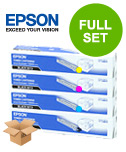 Original Multipack Epson Aculaser 2600N Printer Toner Cartridges (4 Pack) -C13S050229