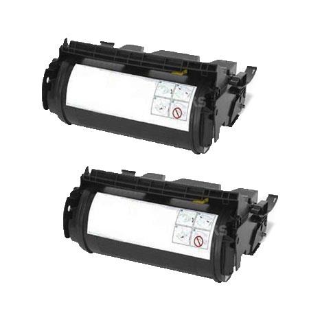 Compatible Twin Pack Lexmark 12A7360 Black Toner Cartridges (2 Pack)