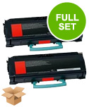 Compatible Multipack Lexmark E360 Printer Toner Cartridges (2 Pack) -E260A11E