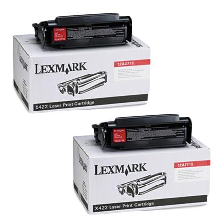 Lexmark 12A3710 Black Original Toners Twin Pack (2 Pack)