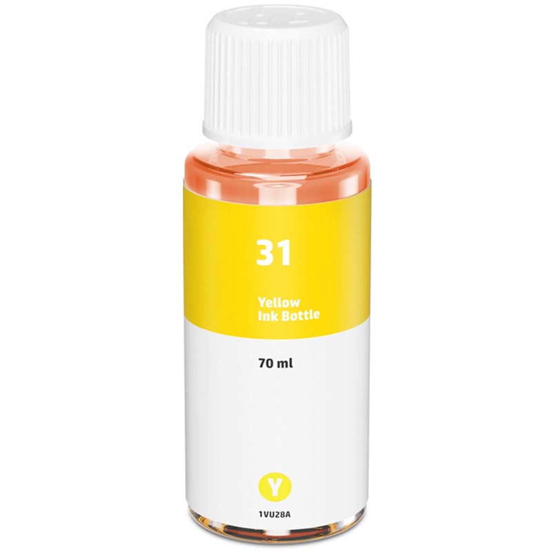 Compatible Yellow HP 31 Ink Bottle (Replaces HP 1VU28AE)