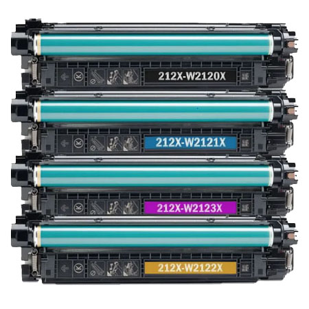 Compatible Multipack HP Colour LaserJet Enterprise MFP M578dn Printer Toner Cartridges (4 Pack) -W2120A