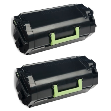 Compatible Multipack Lexmark MS812de Printer Toner Cartridges (2 Pack) -52D2X00