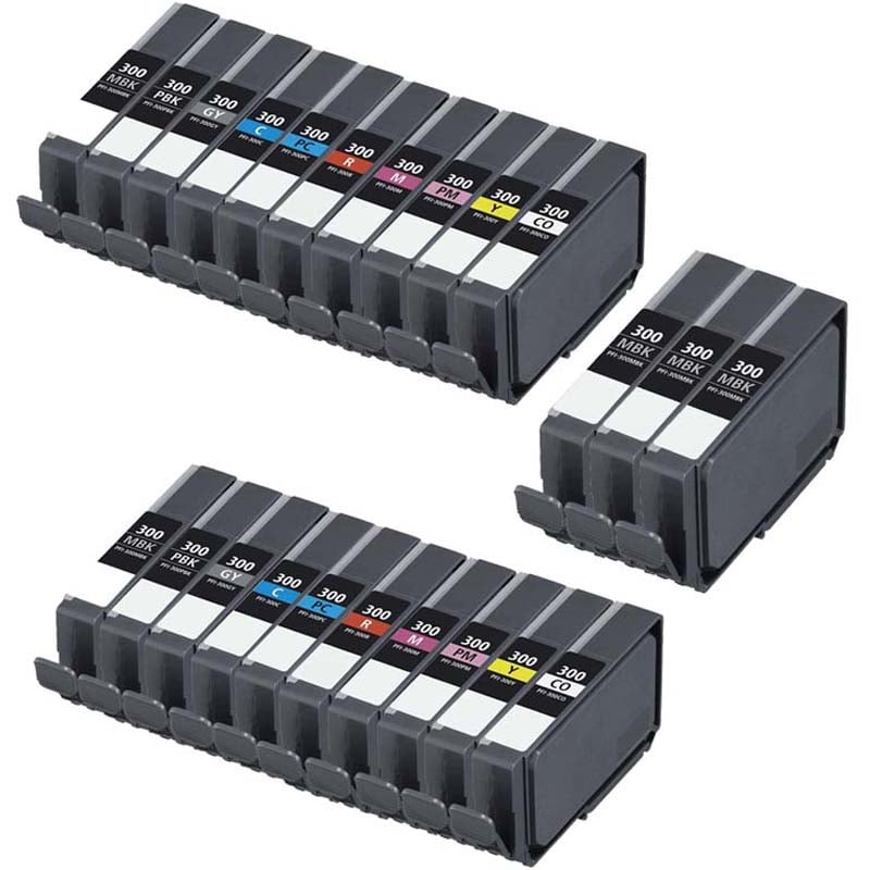 Compatible Canon imagePROGRAF PRO-300 Printer Ink Cartridges (23 Pack) -4192C001 Multipack 