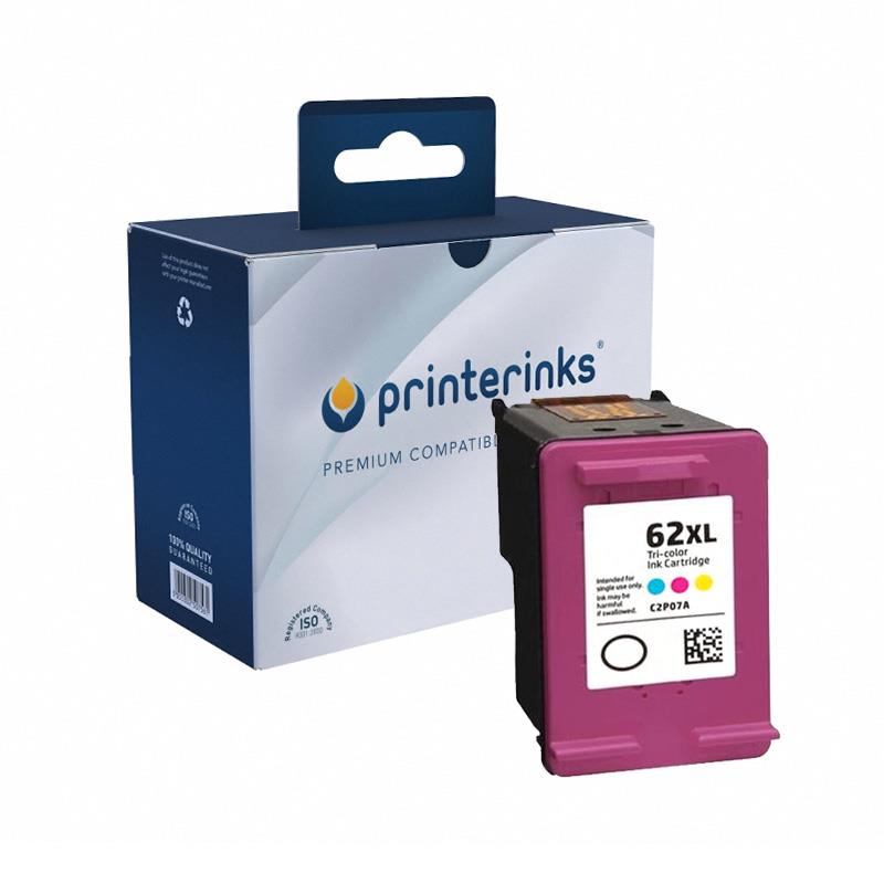 Compatible Tri-Colour HP 62XL High Capacity Ink Cartridge (Replaces HP C2P07AE)