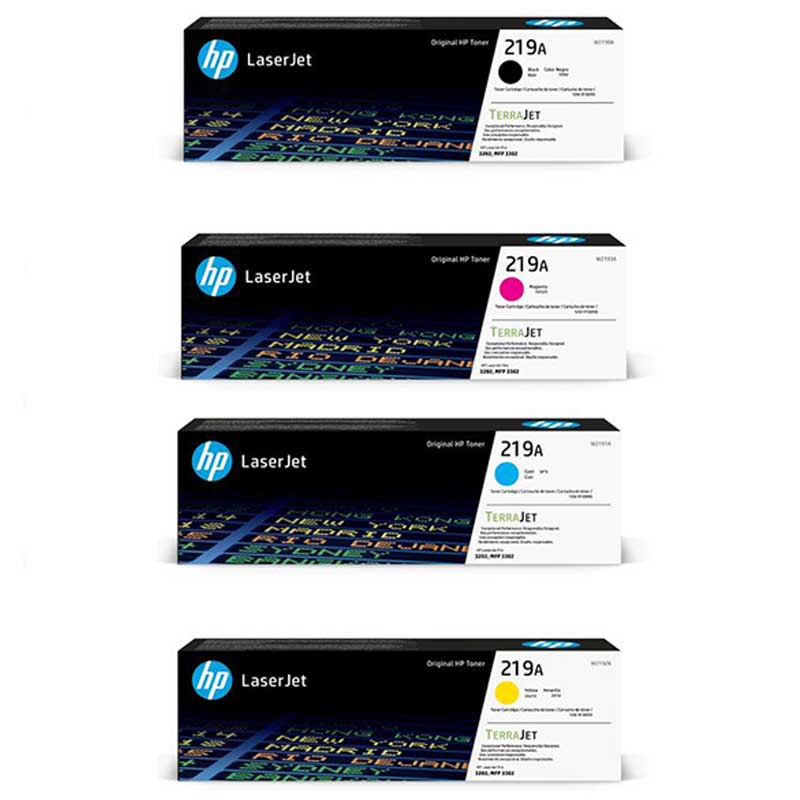 HP 219A Full Set Original Standard Capacity Toner Cartridges (4 Pack)